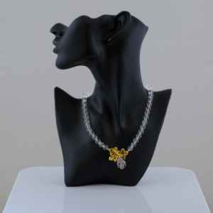 Colier de cuarț transparent cu accesoriu central