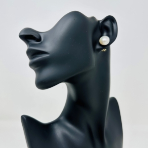 Cercei cu perle mari cu șurub