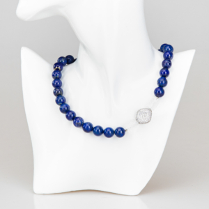 Set din lapis lazuli cu cuarț transparent