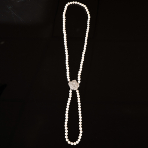 Colier de perle cu trandafir - imagine 3
